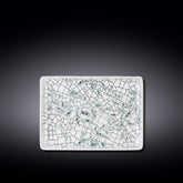 Wilmax Flache Rechteckige Servierplatte, 23,5 x 17 cm, Olive Green – WL-671551/A